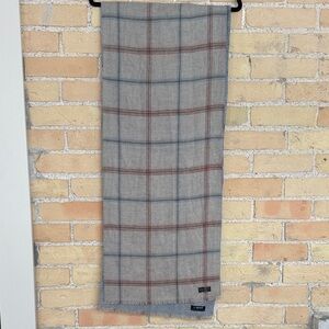 Fraas Light Gray and Blue Cashmink Reversible Scarf